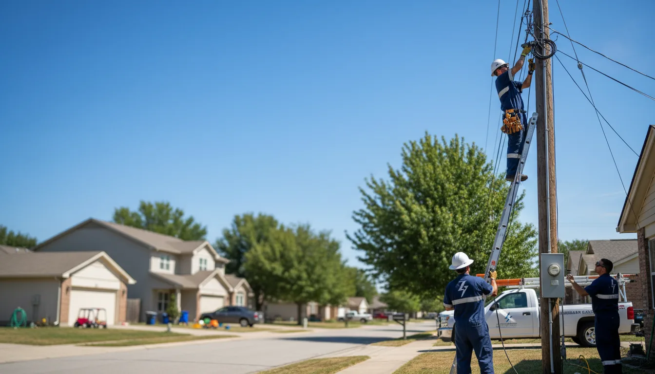 Residential electrician providing installation services in Brighton, MI